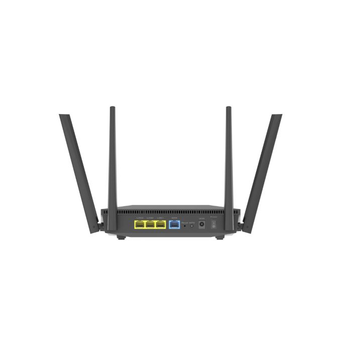 Маршрутизатор с беспроводной точкой доступа, ASUS, RT-AX52, 2.4GHz/5GHz, 802.11a/b/g/n/ac/ax, AX1800, 1 порт 10/100/1000M WAN, 3 порта 10/100/1000M LAN