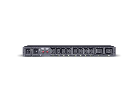 Блок распределения питания, ATS CyberPower PDU44005 (240), Серия Switched ATS, Входной разъем IEC C20 x2, Выходной разъем IEC C19 x 2/IEC C13 x 8, Длина кабеля 3,05 м, Высота: 1U