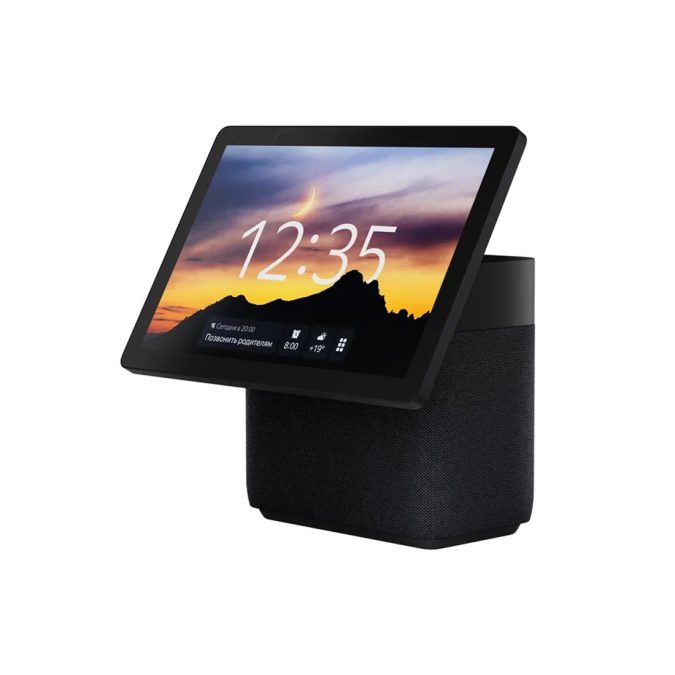 Умная колонка, Яндекс, YNDX-00055BLK, Яндекс Станция Дуо Макс с Zigbee, 60Вт, (1х 63, 2х20мм), 8 микрофонов, 60–20 000 Гц, Wi-Fi (2,4–5 ГГц), Bluetooth 5.2, 10,5”(1920  1200), LED, Черный