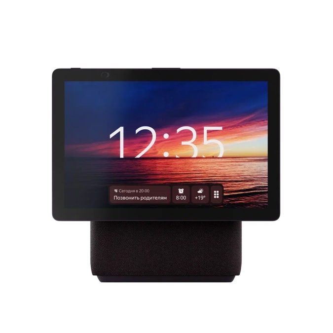 Умная колонка, Яндекс, YNDX-00055RED, Яндекс Станция Дуо Макс с Zigbee, 60Вт, (1х 63, 2х20мм), 8 микрофонов, 60–20 000 Гц, Wi-Fi (2,4–5 ГГц), Bluetooth 5.2, 10,5”(1920  1200), LED, Красный