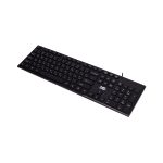 Клавиатура, XG, XK-300UB, Ультратонкая, USB, Кол-во стандартных клавиш 104, Анг/Рус/Каз, Чёрный