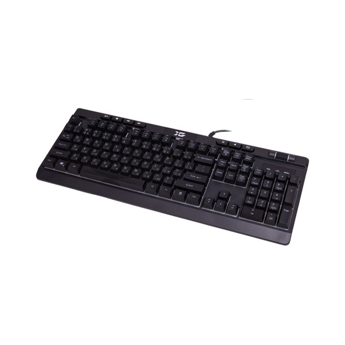 Клавиатура, XG, Steel Shadow, Игровая, USB, Кол-во стандартных клавиш 104, RGB, Длина кабеля 1,5 метра, Анг/Рус, Чёрный