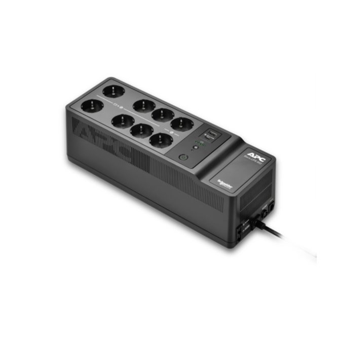 Источник бесперебойного питания, APC, Back-UPS BE850G2-GR, Линейно-интерактивный, Мощность 850ВА/520Вт, Напольный, 230В, Вых: 8x Schuko, USB Type A+C, RBC17, Чёрный