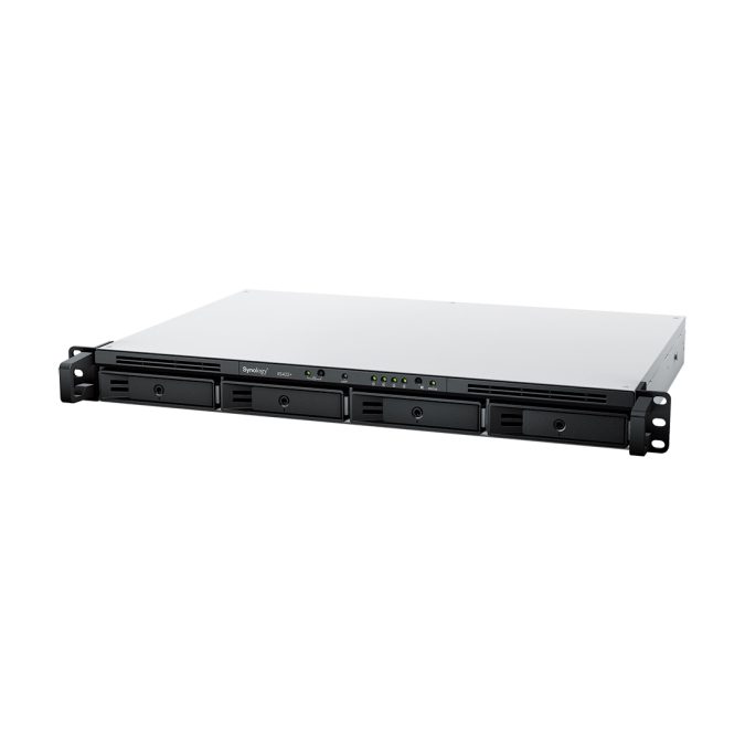 Система хранения данных (сервер), Synology, RS422+, Ryzen R1600, 1U, 2GB, RJ-45 1GbE