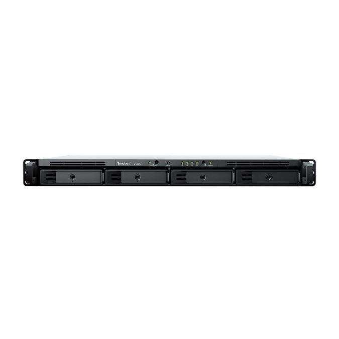 Система хранения данных (сервер), Synology, RS422+, Ryzen R1600, 1U, 2GB, RJ-45 1GbE