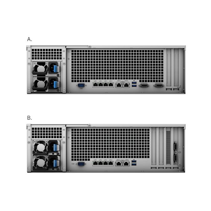 Система хранения данных (сервер), Synology, RS4021xs+, Intel Xeon D-1541, 3U, 16GB, RJ-45 1GbE