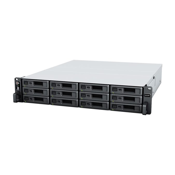 Система хранения данных (сервер), Synology, RS2423RP+, Ryzen V1780B, 2U, 8GB, RJ-45 1GbE
