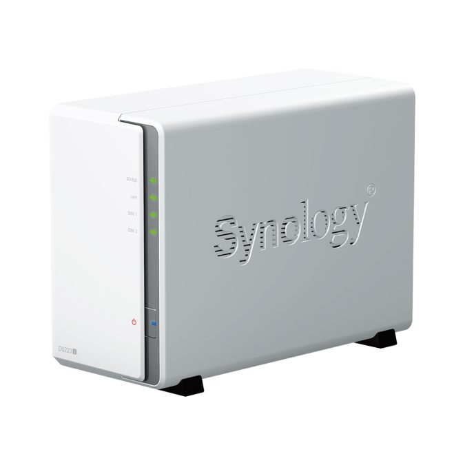 Система хранения данных, Synology, DS223j, Realtek RTD1619B, 1GB, RJ-45 1GbE