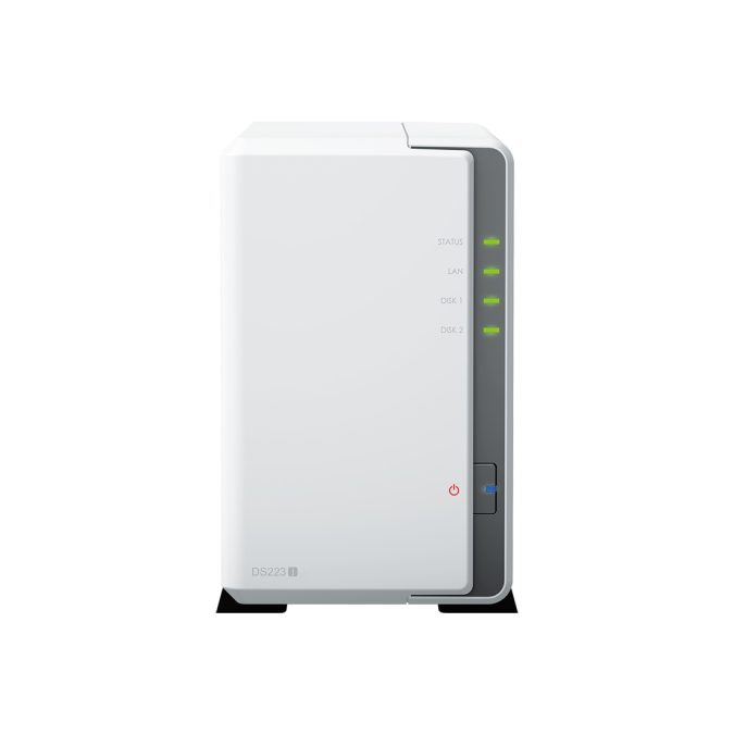 Система хранения данных, Synology, DS223j, Realtek RTD1619B, 1GB, RJ-45 1GbE
