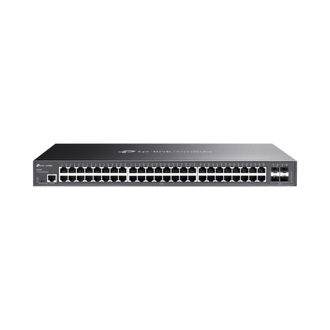 Коммутатор, TP-Link, SG3452, 19-дюймовый стоечный, 48 портов 10/100/1000M RJ-45 + 4 порта SFP, Управляемый L2+, Корпус металл, 1U