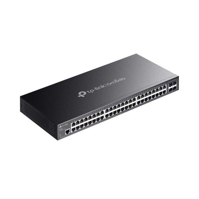 Коммутатор, TP-Link, SG3452, 19-дюймовый стоечный, 48 портов 10/100/1000M RJ-45 + 4 порта SFP, Управляемый L2+, Корпус металл, 1U