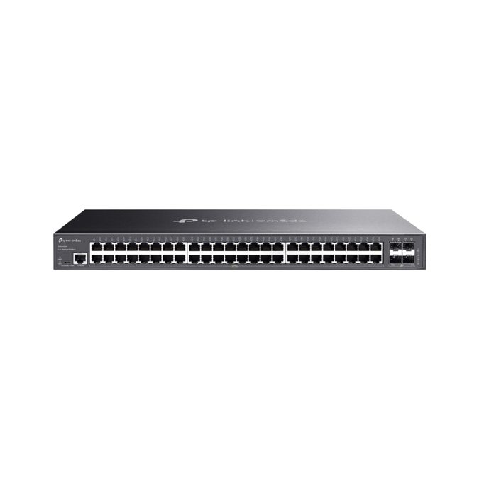 Коммутатор, TP-Link, SG3452X, Управляемый L2+, 48 портов 10/100/1000M RJ-45 + 4 порта SFP+, 1U