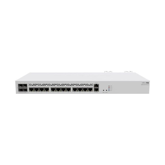 Маршрутизатор, MikroTik, CCR2116-12G-4S+, Cloud Core Router, 4xSFP+, 13xGbit LAN, M.2 PCIe slot, RouterOS, 1U rackmount case, Dual PSU, -20°C to 60°C
