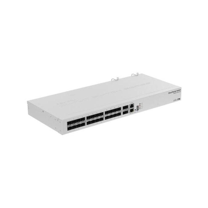 Коммутатор, MikroTik, CRS326-24S+2Q+RM, Cloud Router Switch, 2 x 40G QSFP+ cages, 24 10G SFP+ cages, 1x LAN port for management, RouterOS/SwitchOS (dual boot), 1U rackmount enclosure, Dual redundant PSU, -20°C to 60°C