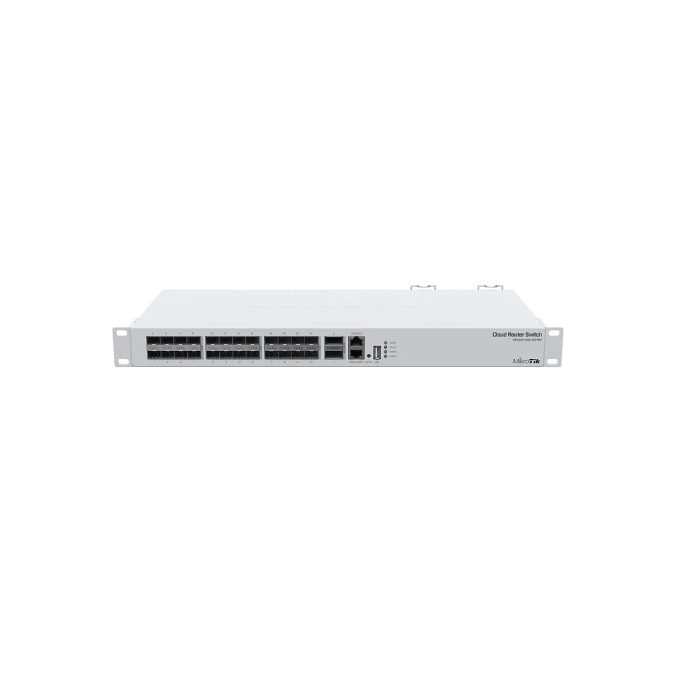 Коммутатор, MikroTik, CRS326-24S+2Q+RM, Cloud Router Switch, 2 x 40G QSFP+ cages, 24 10G SFP+ cages, 1x LAN port for management, RouterOS/SwitchOS (dual boot), 1U rackmount enclosure, Dual redundant PSU, -20°C to 60°C