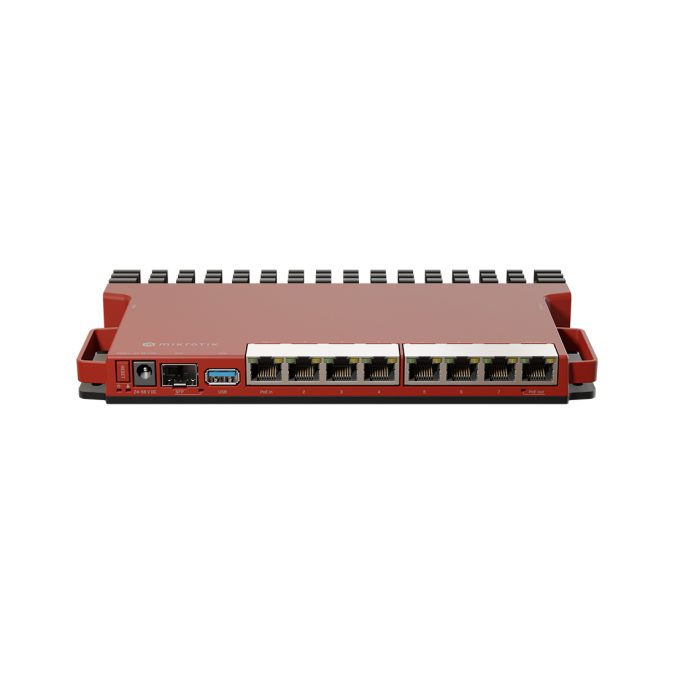 Маршрутизатор, MikroTik, L009UiGS-RM, 8 x Gbit LAN, 1 x 2.5 Gbit SFP port, USB, PoE in 802.3af/at, PoE-out Ether8 Passive PoE, RouterOS, desktop/1U rackmount case, -40°C to 70°C