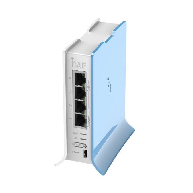 Беспроводной маршрутизатор, MikroTik, RB941-2nD-TC, hAP lite, 4xLAN, 802.11b/g/n, N300, 2.4 GHz, RouterOS, tower case, -20°C to 60°C