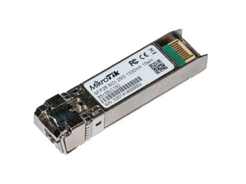 Трансивер, MikroTik, XS+2733LC15D, Пара SFP / SFP+ / SFP28, 1G / 10G / 25G, SM, 1270nm / 1330nm, Single LC