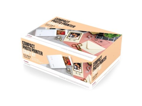 Фотопринтер, Canon, SELPHY SQUARE QX10 Craft Kit, White, 4108C026AA, 287x287 dpi, термическая сублимация, Wi-Fi, USB-B/A, белый