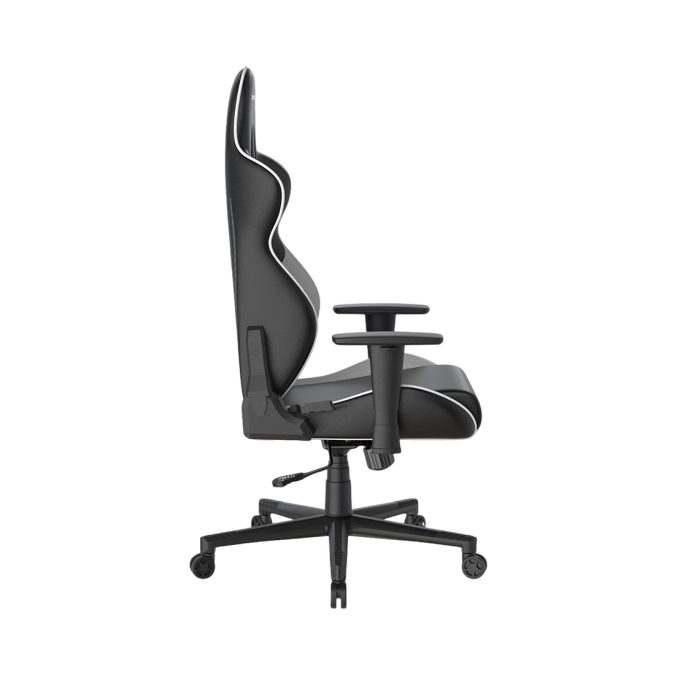 Игровое компьютерное кресло, DX Racer, GC/LGN23LTCLTA/NW, Gladiator series, Рекомендуемый рост: до 190 см, Рекомендуемый вес: до 115 кг, Эко-кожа, Угол наклона до 135°, 3D подлокотники, Нейлоновая основа кресла, Механизм качания: топ-ган, Черно-Белый