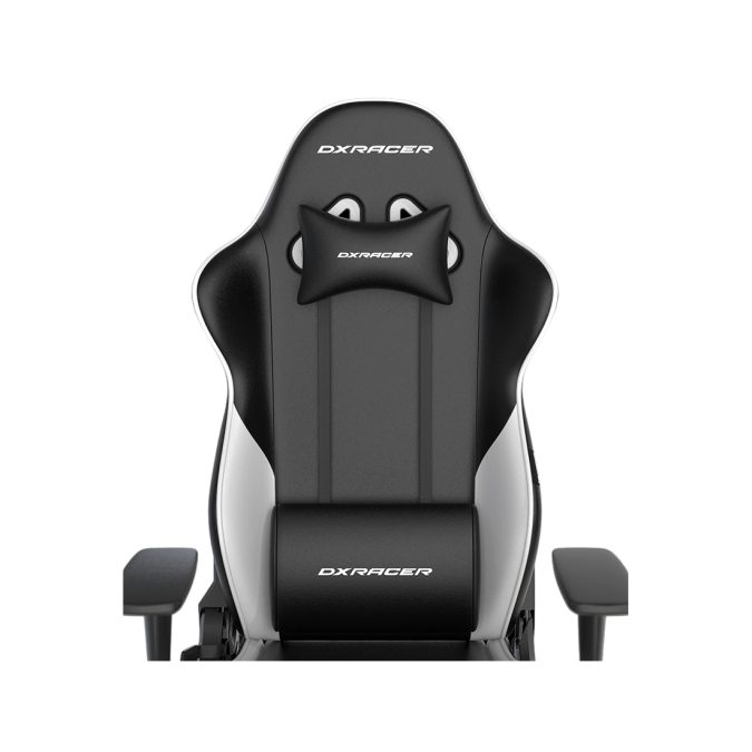 Игровое компьютерное кресло, DX Racer, GC/LGN23LTCLTA/NW, Gladiator series, Рекомендуемый рост: до 190 см, Рекомендуемый вес: до 115 кг, Эко-кожа, Угол наклона до 135°, 3D подлокотники, Нейлоновая основа кресла, Механизм качания: топ-ган, Черно-Белый