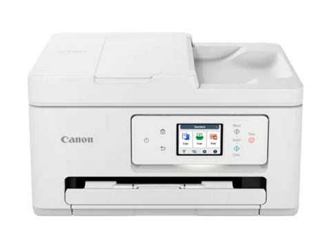 Цветное МФУ, Canon, Pixma TS7740i, 6258C007AA, Струйное, A4, 15 изобр./мин. (A4), Чернила PG-485/CL-486, Подача 100 листов, Планшетный сканер, Сенсорный ЖК-экран 2,7", USB 2.0, Wi-Fi
