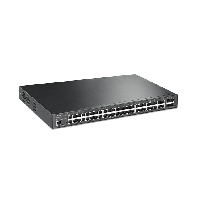 Коммутатор, TP-Link, SG3452XP, JetStream коммутатор уровня 2+, 48 портов PoE+ (500W), 4 SFP+ слота