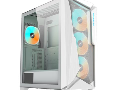 Компьютерный корпус, Gigabyte, C301 GLASS WHITE V2 (GB-C301GW V2) 4719331553456, E-ATX/ATX/Micro ATX, 2*USB3.0, 1*USB3.1 Gen2 Type-C, HD-Audio+Mic, LED Switch, 4*Кулер 12см (ARGB & PWM), H486*W220*D473 мм, Без Б/П, Белый