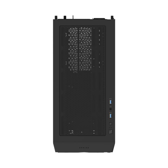 Компьютерный корпус, Gigabyte, C102 GLASS (GB-C102G) 4719331554835, Micro ATX / Mini ITX, 2*USB3.0, HD-Audio+Mic, 2*Кулер 12см, H450*W210*D450 мм, Без Б/П, Чёрный