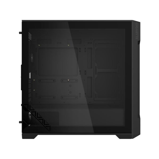 Компьютерный корпус, Gigabyte, C102 GLASS (GB-C102G) 4719331554835, Micro ATX / Mini ITX, 2*USB3.0, HD-Audio+Mic, 2*Кулер 12см, H450*W210*D450 мм, Без Б/П, Чёрный