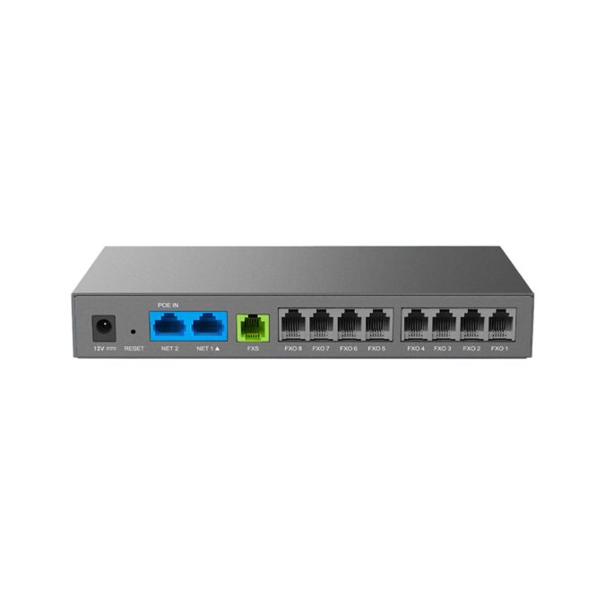 Телефонный адаптер, Grandstream, HT881, VoIP-шлюз, аналоговый FXO-шлюз, 8xFXO RJ11, 1xFXS RJ11, 2xGE, SIP, PoE, T.38