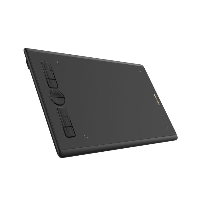 Графический планшет, Huion, H580X, Цифровая ручка:PW100, Технология пера:Пассивный электромагнитный резонанс (перо без батареи), Разрешение пера:5080 LPI, Чувствительность к давлению:8192уровня, Поддержка наклона:±60°, Чувствительная высота:10mm, Report Rate:220PPS, Точность:±0.3mm, Клавиш:8, Черный