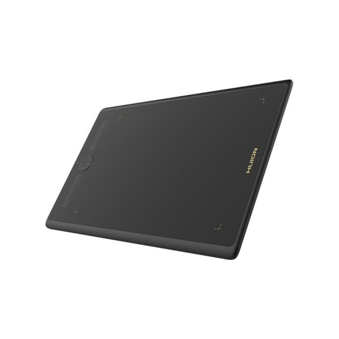 Графический планшет, Huion, H610X, Цифровая ручка:PW100, Технология пера:Пассивный электромагнитный резонанс (перо без батареи), Разрешение пера:5080 LPI, Чувствительность к давлению:8192уровня, Поддержка наклона:±60°, Чувствительная высота:10mm, Report Rate:220PPS, Точность:±0.3mm, Клавиш:8, Черный