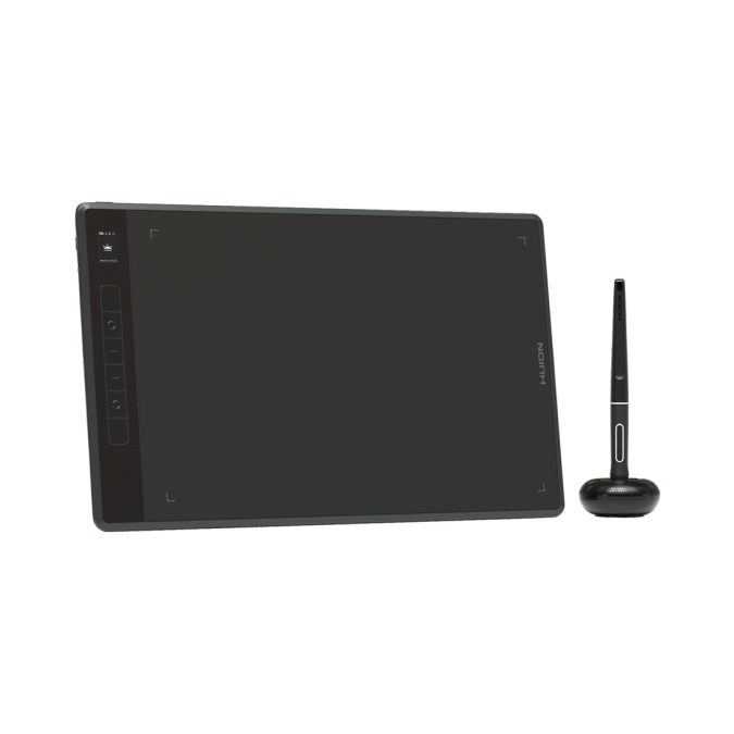 Графический планшет, Huion, G930L, Цифровая ручка:PW517, Технология пера:Пассивный электромагнитный резонанс, Разрешение пера:5080 LPI, Чувствительность к давлению:8192уровня, Поддержка наклона:±60°, Чувствительная высота:10mm, Report Rate:>300PPS,Точность:±0.3mm, Клавиш:6, Емкость батареи:2500mAh, Черный