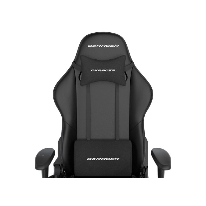 Игровое компьютерное кресло, DX Racer, GC/LPF24LTC/N, Prince series, Рекомендуемый рост: до 180 см, Рекомендуемый вес: до 90 кг, Эко-кожа, Угол наклона до 135°, 2D подлокотники, Нейлоновая основа кресла, Механизм качания: топ-ган, Черный