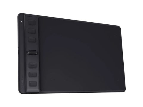 Графический планшет, Huion, Inspiroy 2 S BLACK (H641P-K), Перо PW110, EMR, 5080 LPI, 8192 уровня, Максимальная высота работы пера 10 мм, 260PPS, Точность: ±0.3mm, Экспресс клавиши: 6, черный