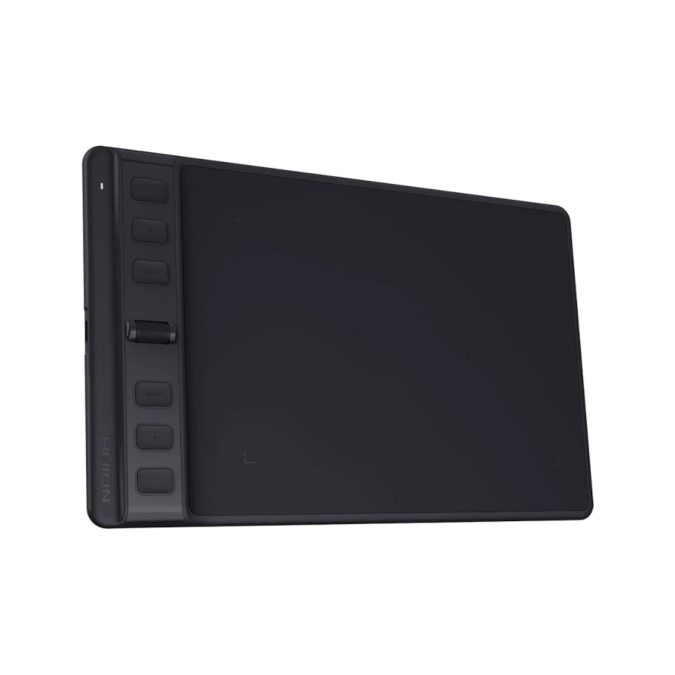 Графический планшет, Huion, Inspiroy 2 S BLACK (H641P-K), Перо PW110, EMR, 5080 LPI, 8192 уровня, Максимальная высота работы пера 10 мм, 260PPS, Точность: ±0.3mm, Экспресс клавиши: 6, черный