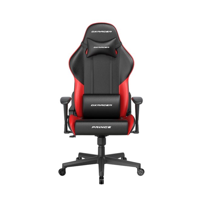 Игровое компьютерное кресло, DX Racer, GC/LPF24LTC/NR, Prince series, Рекомендуемый рост: до 180 см, Рекомендуемый вес: до 90 кг, Эко-кожа, Угол наклона до 135°, 2D подлокотники, Нейлоновая основа кресла, Механизм качания: топ-ган, Черно-Красный
