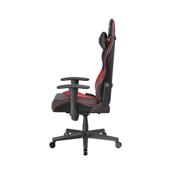 Игровое компьютерное кресло, DX Racer, GC/LPF24LTC/NR, Prince series, Рекомендуемый рост: до 180 см, Рекомендуемый вес: до 90 кг, Эко-кожа, Угол наклона до 135°, 2D подлокотники, Нейлоновая основа кресла, Механизм качания: топ-ган, Черно-Красный
