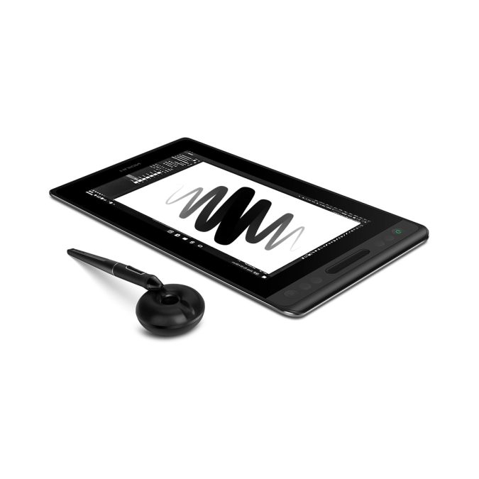Графический планшет/монитор, Huion, Kamvas Pro 12 (GT-116), Цифровая ручка:PW507, Технология пера:Пассивный электромагнитный резонанс (перо без батареи), Разрешение пера:5080 LPI, Чувствительность к давлению:8192 уровня, Поддержка наклона:±60°, Чувствительная высота:10mm, Report Rate:266PPS, Точность:±0.5mmЦентр ±3mmУгол, Клавиши:4, черный