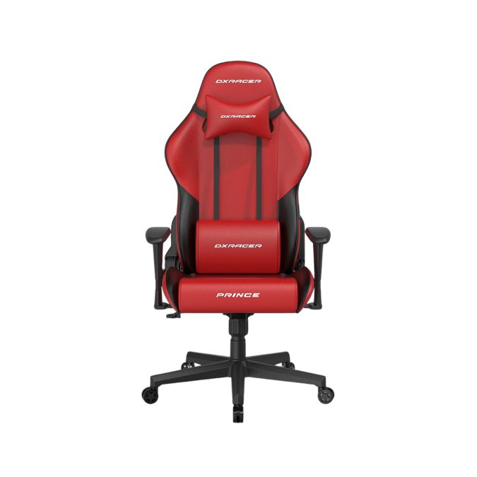 Игровое компьютерное кресло, DX Racer, GC/LPF24LTC/RN, Prince series, Рекомендуемый рост: до 180 см, Рекомендуемый вес: до 90 кг, Эко-кожа, Угол наклона до 135°, 2D подлокотники, Нейлоновая основа кресла, Механизм качания: топ-ган, Красно-черный