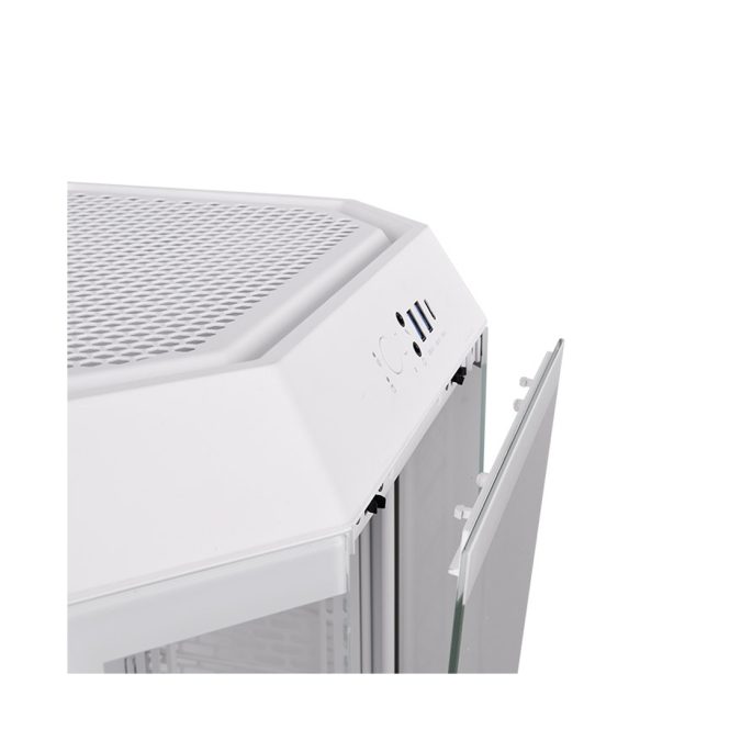 Компьютерный корпус, Thermaltake, The Tower 300 Snow, CA-1Y4-00S6WN-00, Micro-Tower, Mini-ITX/M-ATX, USB 3.2*1, USB 3.0*2, HD Audio/mic, 3*140мм CT140 fan, Максимальная длина видеокарты 400мм, Максимальная высота процессорного кулера 210мм, 3*3,5"/3*2,5", Сталь, 3мм Закаленное стекло*3, 551*342*281мм, Без Б/П, Белый
