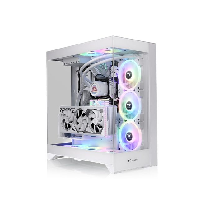 Компьютерный корпус, Thermaltake, CTE E550 TG Snow, CA-1Z8-00M6WN-00, Mid Tower, E-ATX/ATX/M-ATX/M-ITX, USB 3.0*2, Type-C*1, HD Audio+Mic, Высота процессорного куллера до 166мм, Длина VGA до 444мм, 2*2,5"/2*3,5", Сталь/Закаленное стекло, 558,5х270х513мм, Без Б/П, Белый