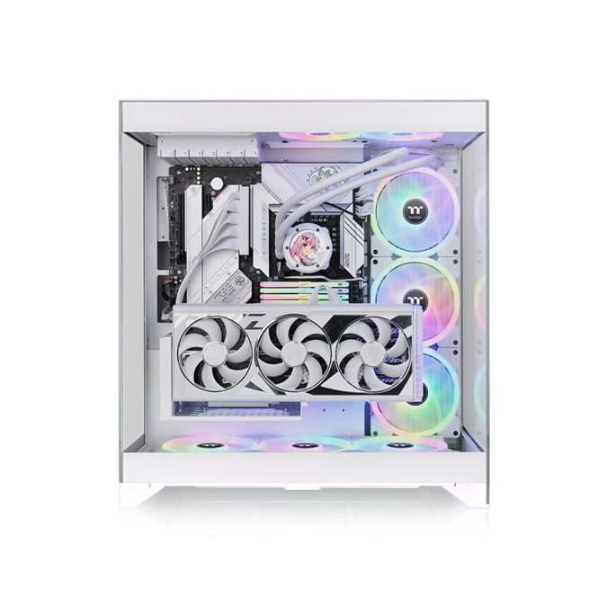 Компьютерный корпус, Thermaltake, CTE E550 TG Snow, CA-1Z8-00M6WN-00, Mid Tower, E-ATX/ATX/M-ATX/M-ITX, USB 3.0*2, Type-C*1, HD Audio+Mic, Высота процессорного куллера до 166мм, Длина VGA до 444мм, 2*2,5"/2*3,5", Сталь/Закаленное стекло, 558,5х270х513мм, Без Б/П, Белый
