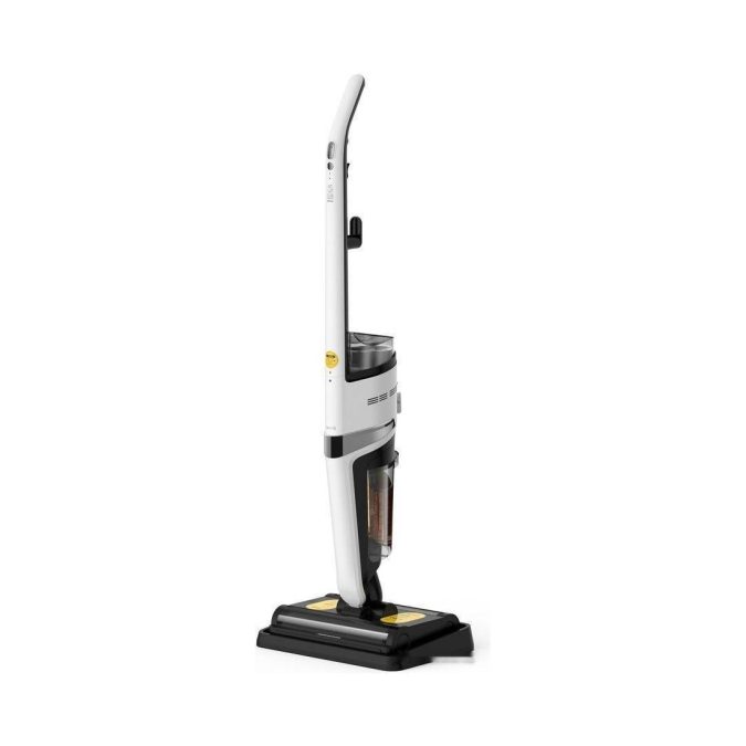 Пылесос моющий, Deerma, Water-suction Sweeper DEM-VX20W, Сухая и влажная уборка, Мощность всасывания 150 Вт, Потребляемая мощность 420 Вт, Питание от сети, Резервуар для чистой воды 500 мл, Резервуар для отработанной воды 600мл, Управление мощностью на рукоятке, регулятор мощности на корпусе, функция самоочистки, Сетевой шнур 5м, Белый