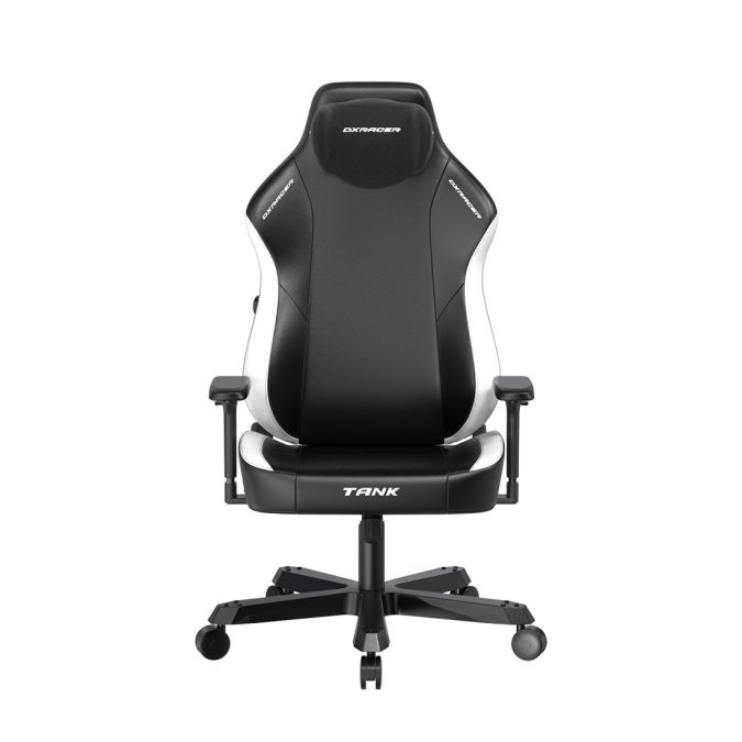 Игровое компьютерное кресло, DX Racer, GC/XXLTK23LTA/NW, Tank series, Рекомендуемый рост: до 190 см, Рекомендуемый вес: до 160 кг, Эко-кожа, Металлическая основа кресла, Угол наклона 135°, Механизм качания: топ-ган, 4D подлокотники, Чёрно-белый