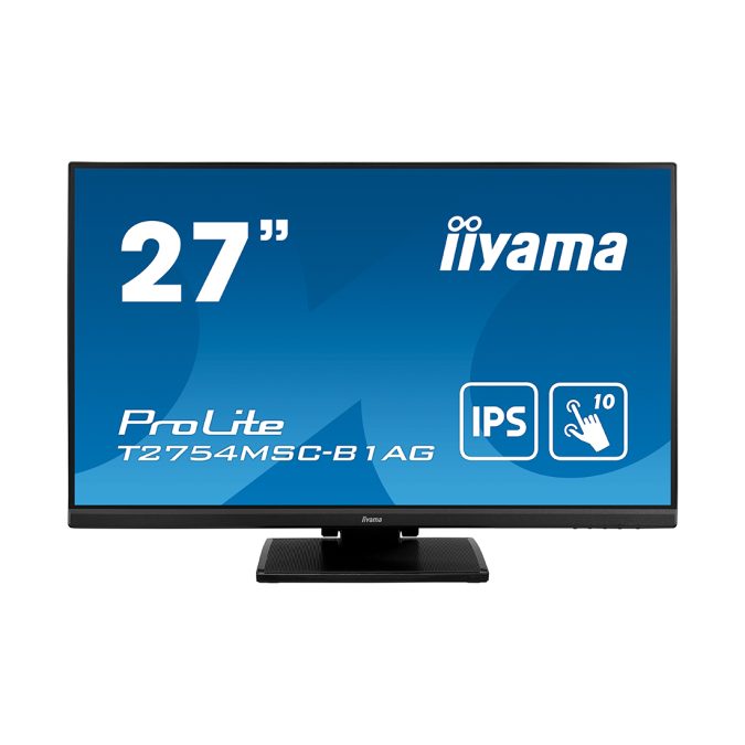 Монитор, iiyama, ProLite PLT2754M, T2754MSC-B1AG A, 27", 1920x1080, IPS, 60 Гц, VGA*1, HDMI*1, Аудиовыход, 300 кд/м2, 1000:1, 4 мс, 178/178, 16:9, Черный