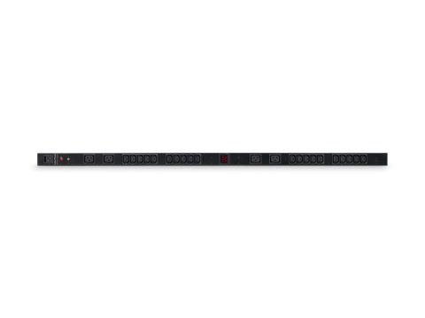 Блок распределения питания, CyberPower PDU20MVHVIEC24F (240В), Входной разъем IEC C20 x1, Выходной разъем IEC C13 x 20, IEC C19 x 4, Длина кабеля 3,05 м, Высота: 0U