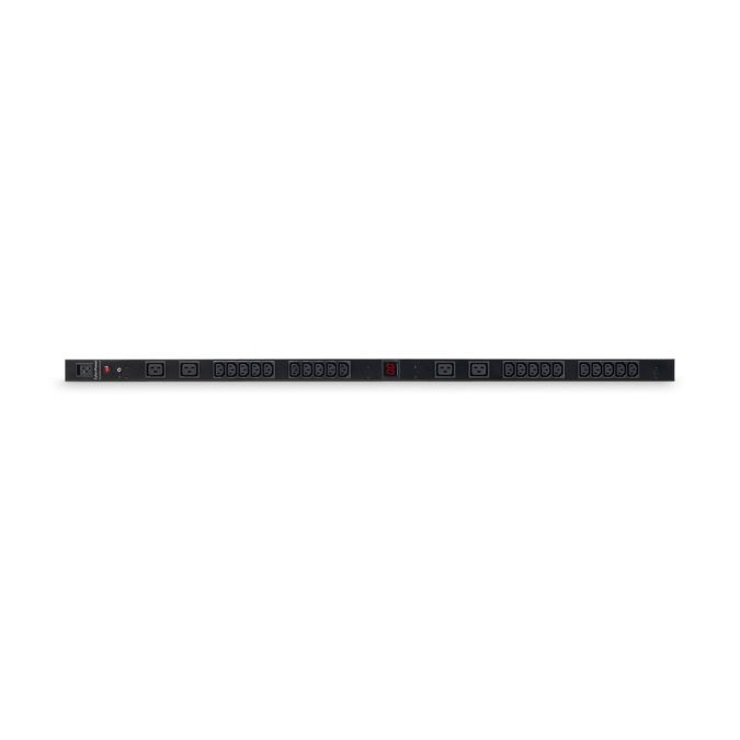 Блок распределения питания, CyberPower PDU20MVHVIEC24F (240В), Входной разъем IEC C20 x1, Выходной разъем IEC C13 x 20, IEC C19 x 4, Длина кабеля 3,05 м, Высота: 0U