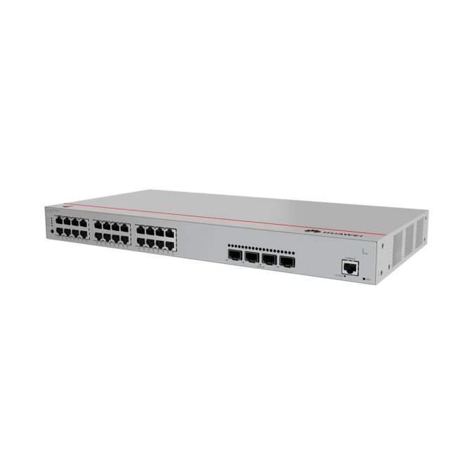 Коммутатор, Huawei, S310-24P4X, Управляемый L2+, 24 порта 10/100/1000M RJ-45, 4 порта SFP+, 400 W PoE+, стоечный